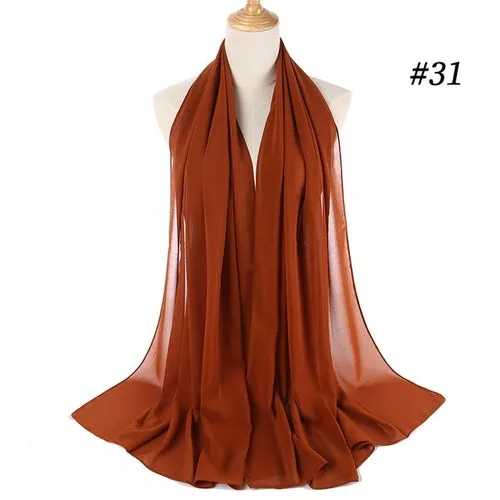 Amazing Premium quality Women's Heavy Chiffon Hijab Scarf