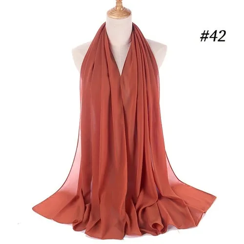 Amazing Premium quality Women's Heavy Chiffon Hijab Scarf