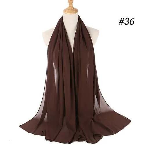Amazing Premium quality Women's Heavy Chiffon Hijab Scarf