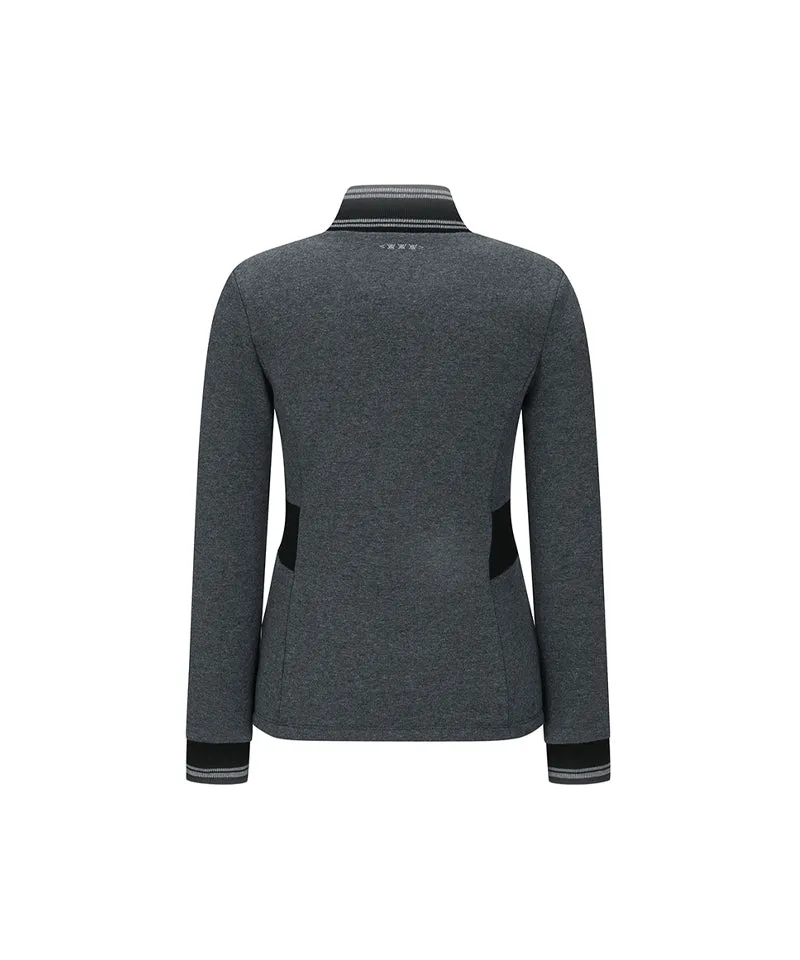 ANEW Golf Women's Winter High Neck Long T-Shirt - Charcoal Gray