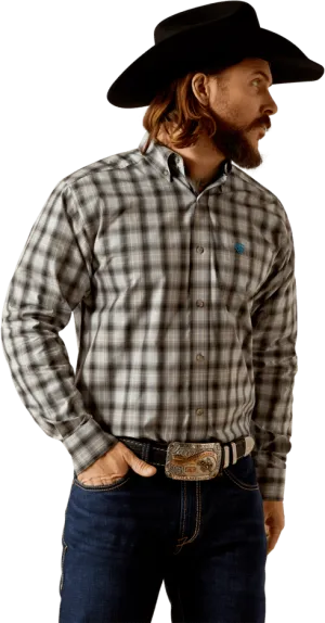 Ariat Men's Grey Jamison Long Sleeve Shirt