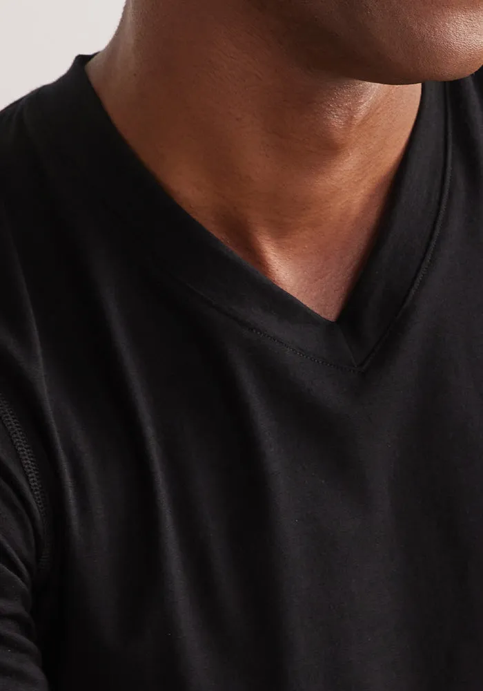 Ashton V Neck - Black