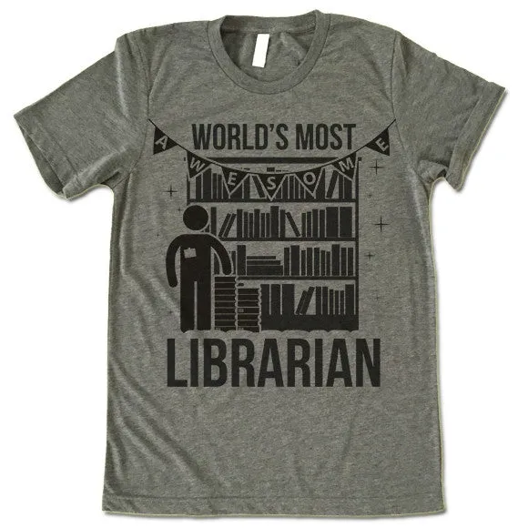 Awesome Librarian T Shirt