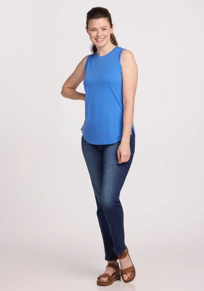 Bella Tunic Top - Blue Gelato