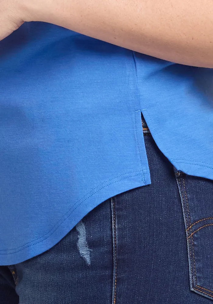 Bella Tunic Top - Blue Gelato