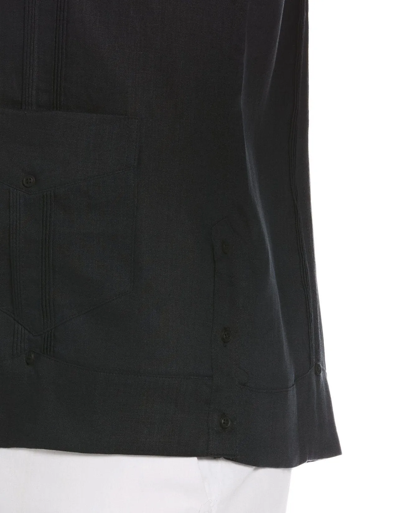 Big & Tall 100% Linen Classic Guayabera Shirt - Long Sleeve