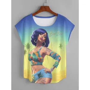 Boss Beach Women's Curved Hem T-shirt (Plus Size)