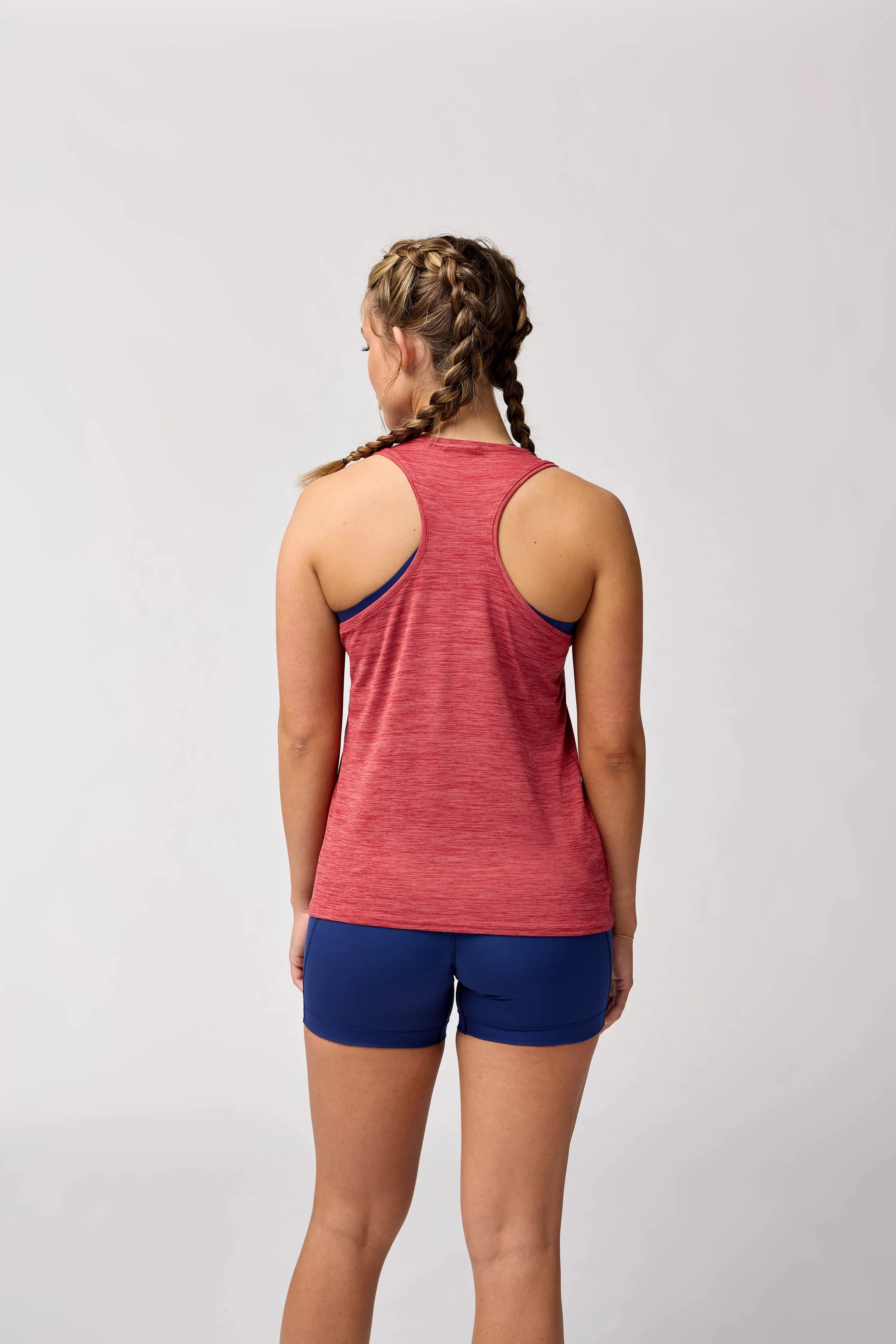 Brooks | Luxe Tank | Women's | Heather Earth Red
