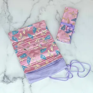 Butterfly Brocade Jewelry Roll