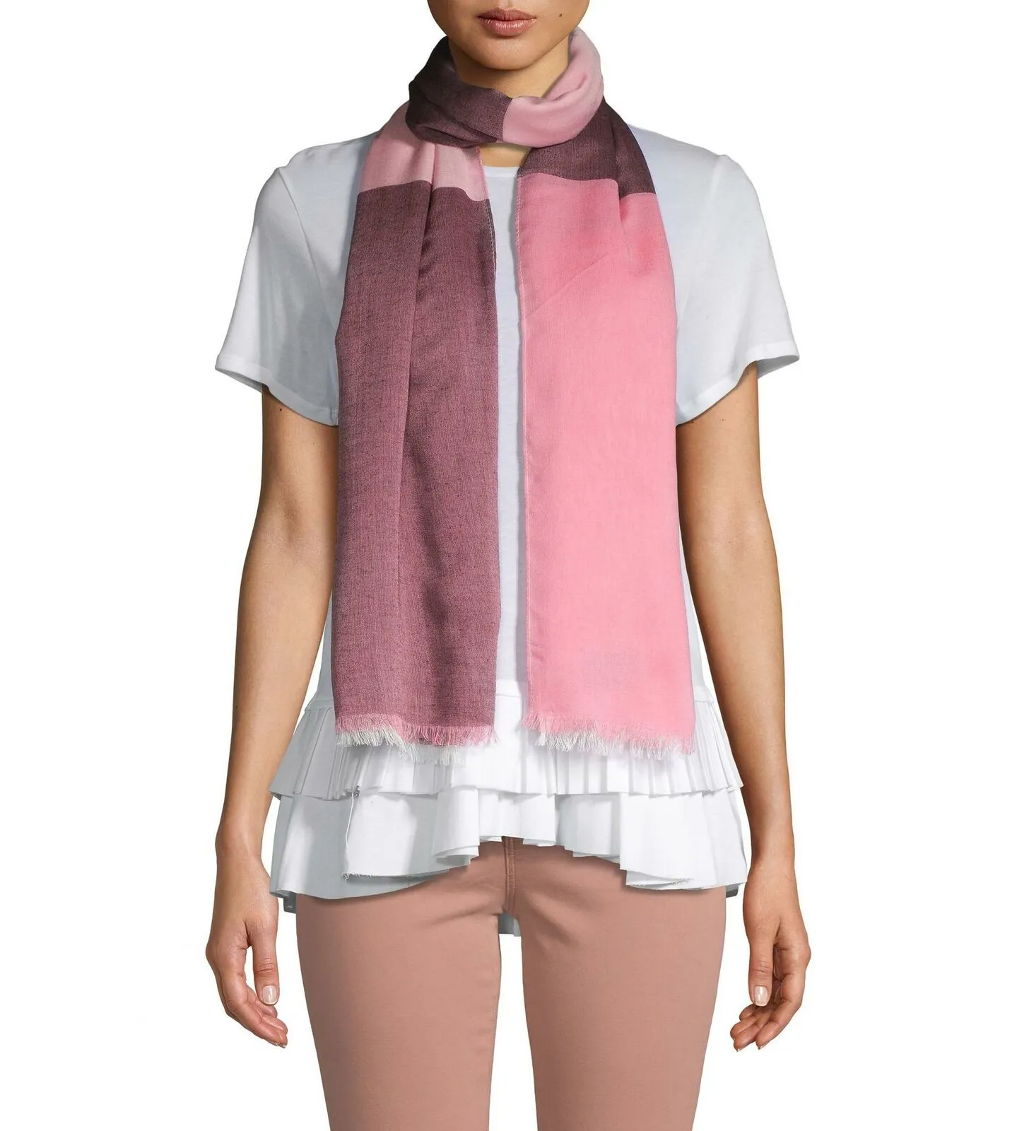 Calvin Klein Women's Colorblocked Wrap Scarf