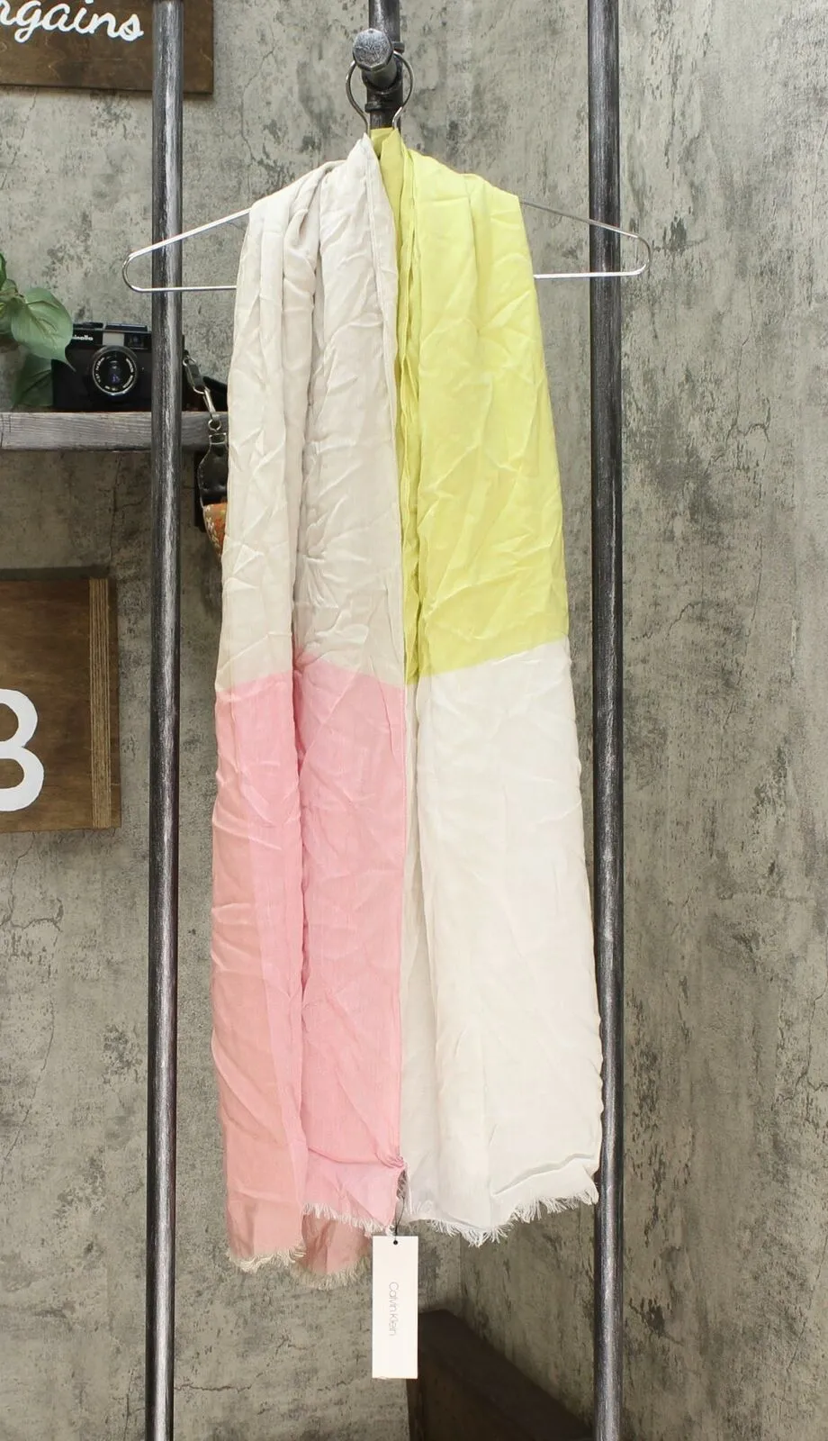 Calvin Klein Women's Colorblocked Wrap Scarf