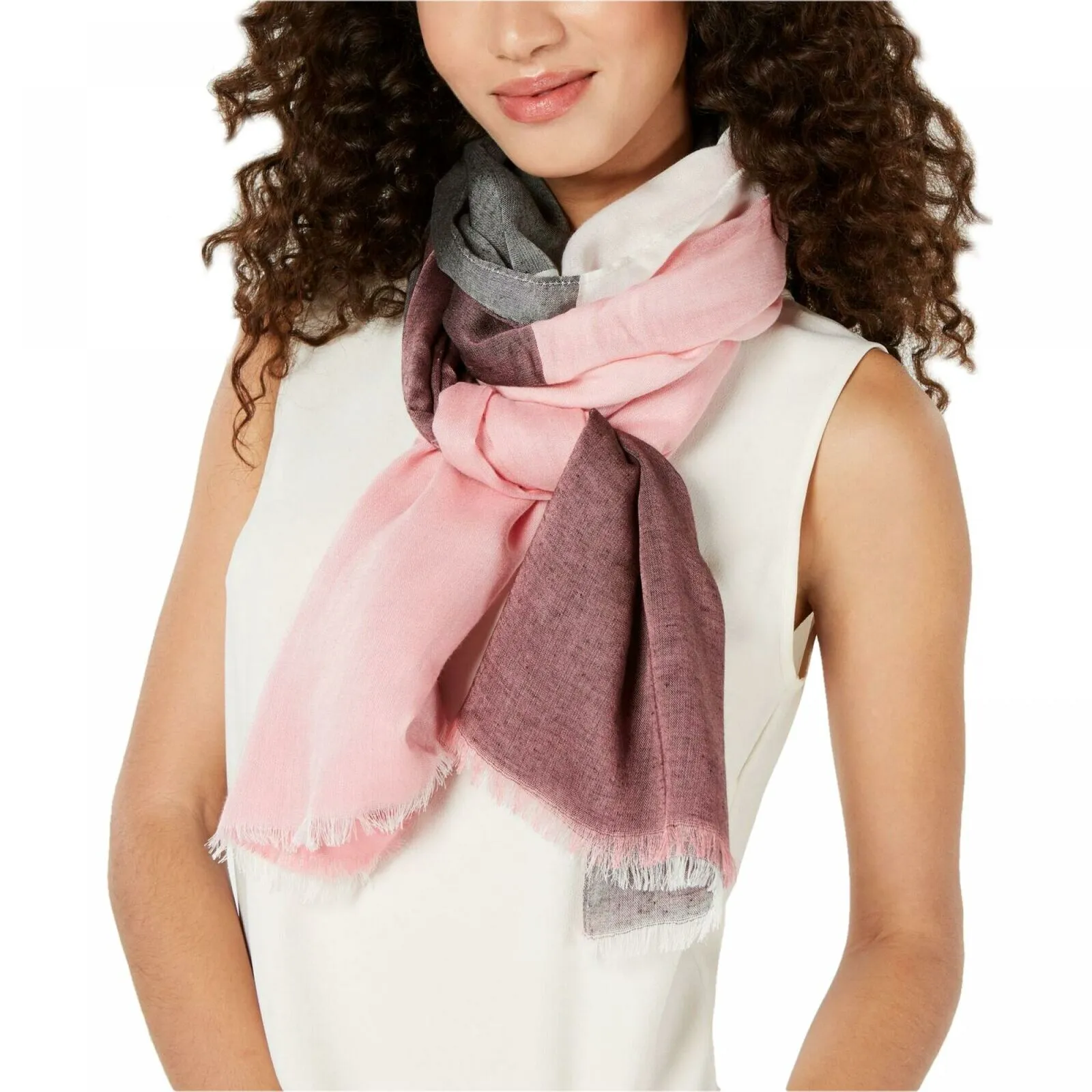 Calvin Klein Women's Colorblocked Wrap Scarf