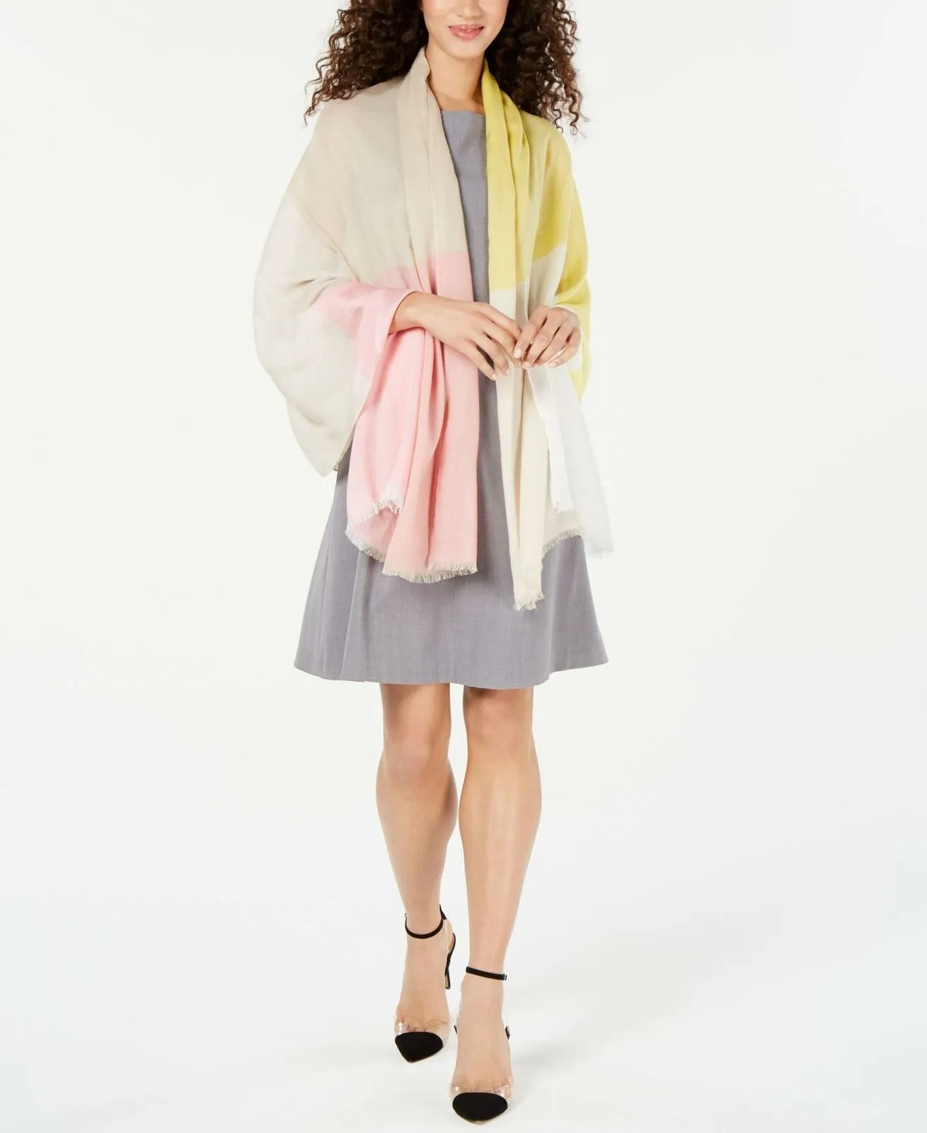 Calvin Klein Women's Colorblocked Wrap Scarf