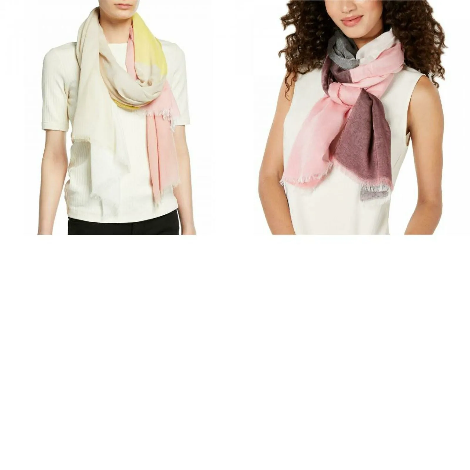 Calvin Klein Women's Colorblocked Wrap Scarf