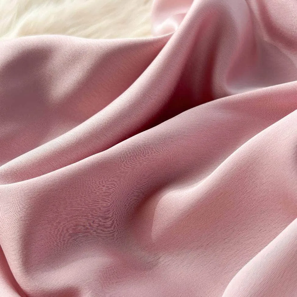 Cami Draped Side Slit Satin Dress