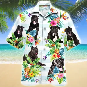 Cane Corso Tropical Flower Hawaiian Shirt