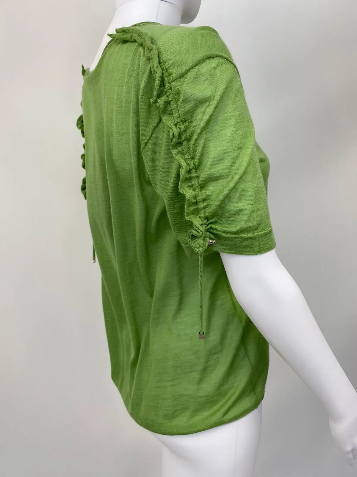 Cashmere Silk Ruffle T-Shirt
