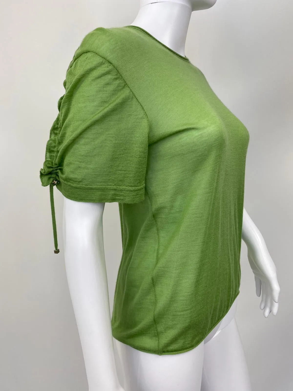 Cashmere Silk Ruffle T-Shirt