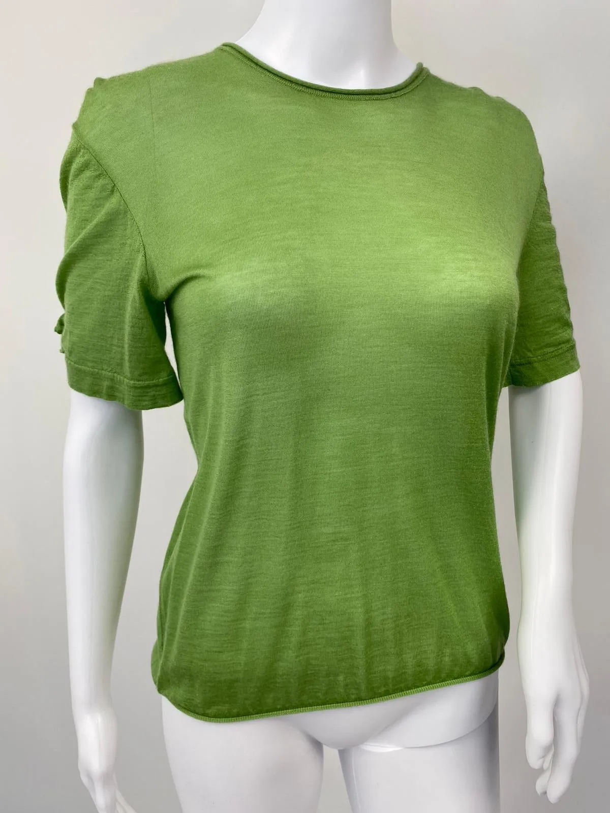 Cashmere Silk Ruffle T-Shirt