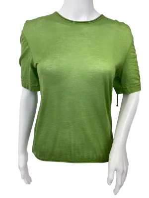 Cashmere Silk Ruffle T-Shirt