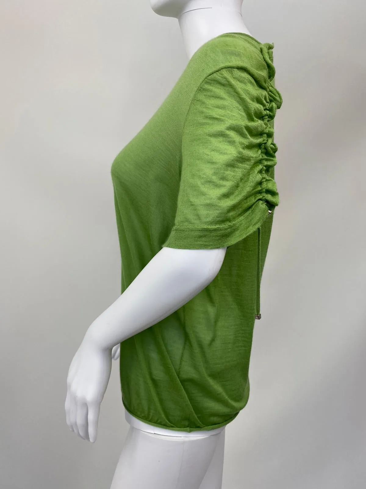 Cashmere Silk Ruffle T-Shirt