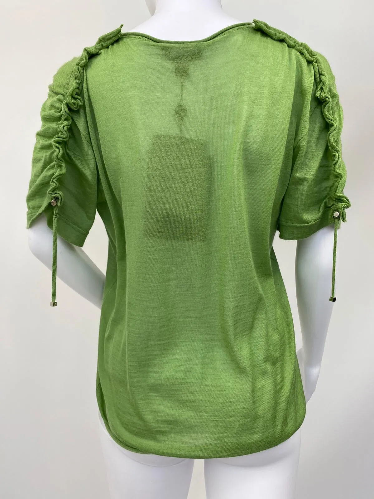 Cashmere Silk Ruffle T-Shirt