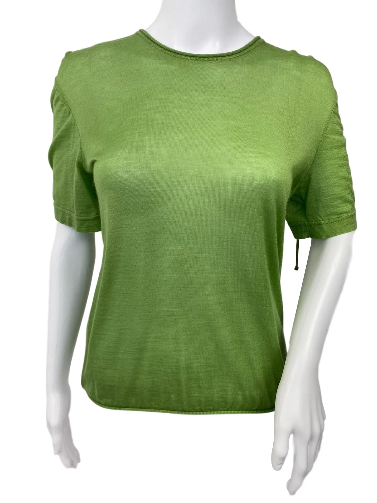 Cashmere Silk Ruffle T-Shirt
