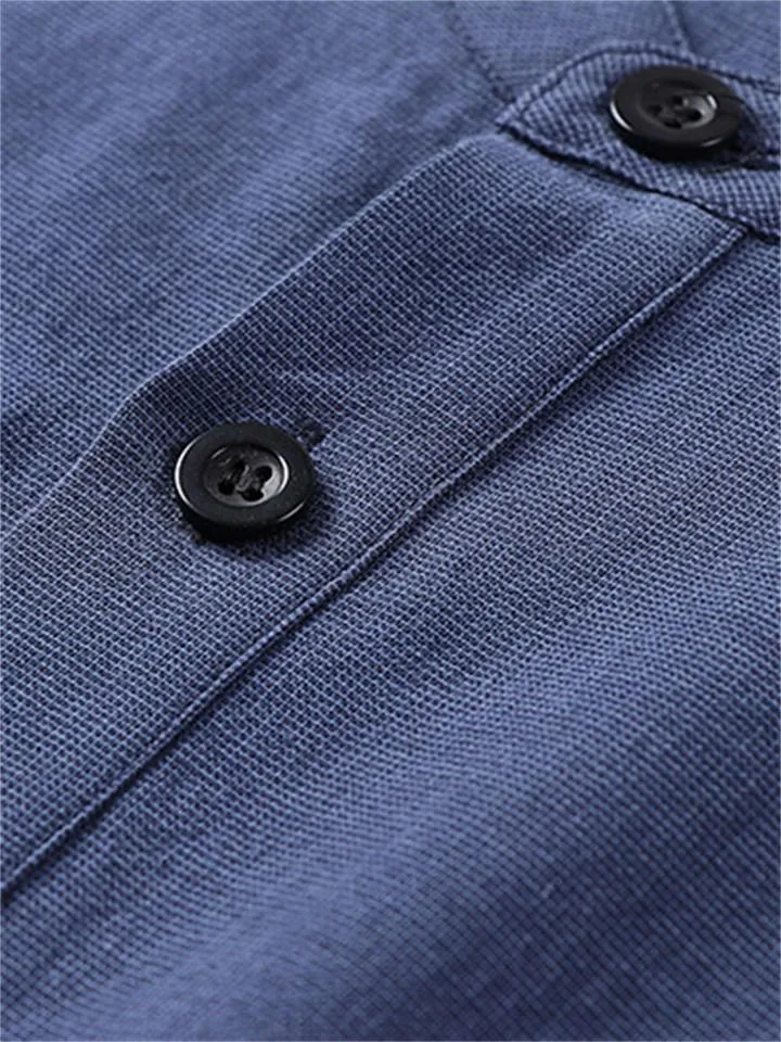 Casual Long-Sleeved Cotton And Linen Breathable Loose T-Shirt