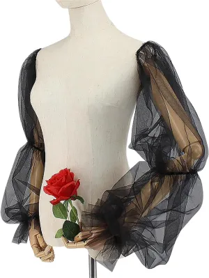 Charmian Detachable Mesh Tulle Sleeves