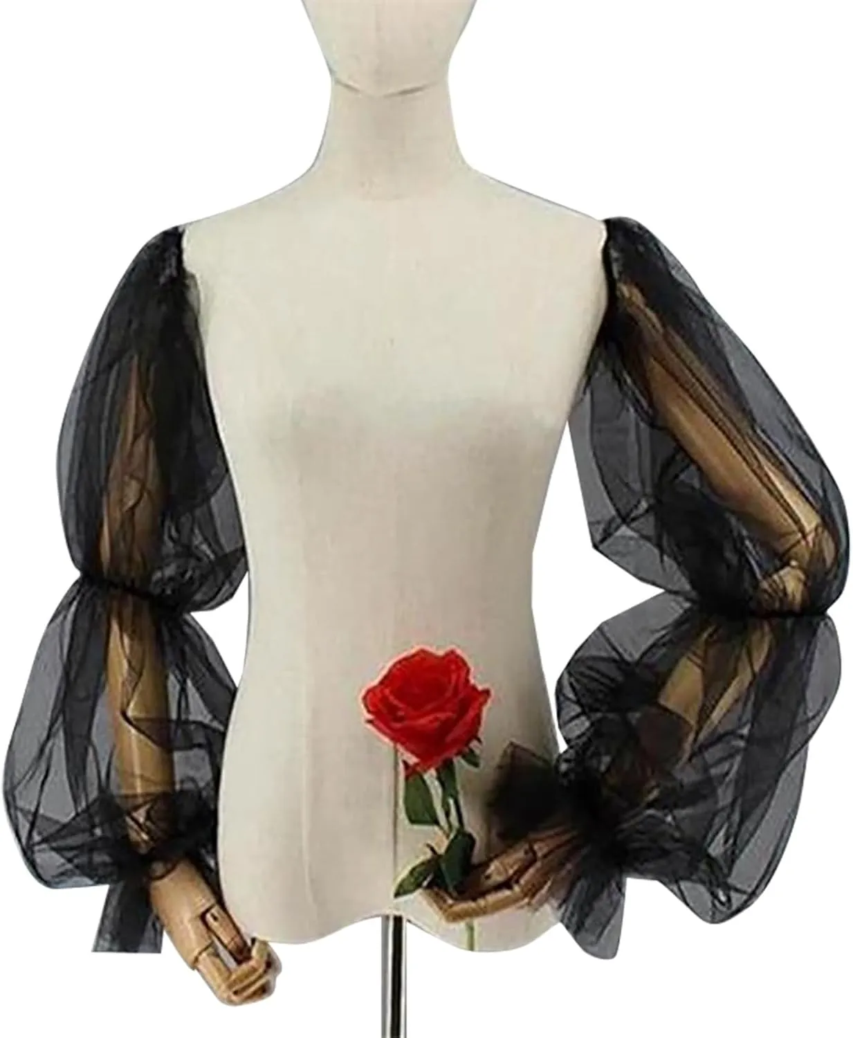 Charmian Detachable Mesh Tulle Sleeves