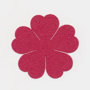 Cut Flower - Five Petals (Chiffon) #40 Wine