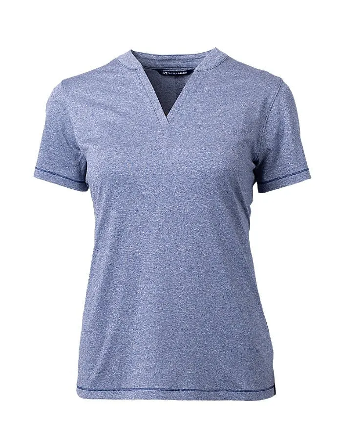 Cutter & Buck Women's Forge Heathered Stretch  Blade Top