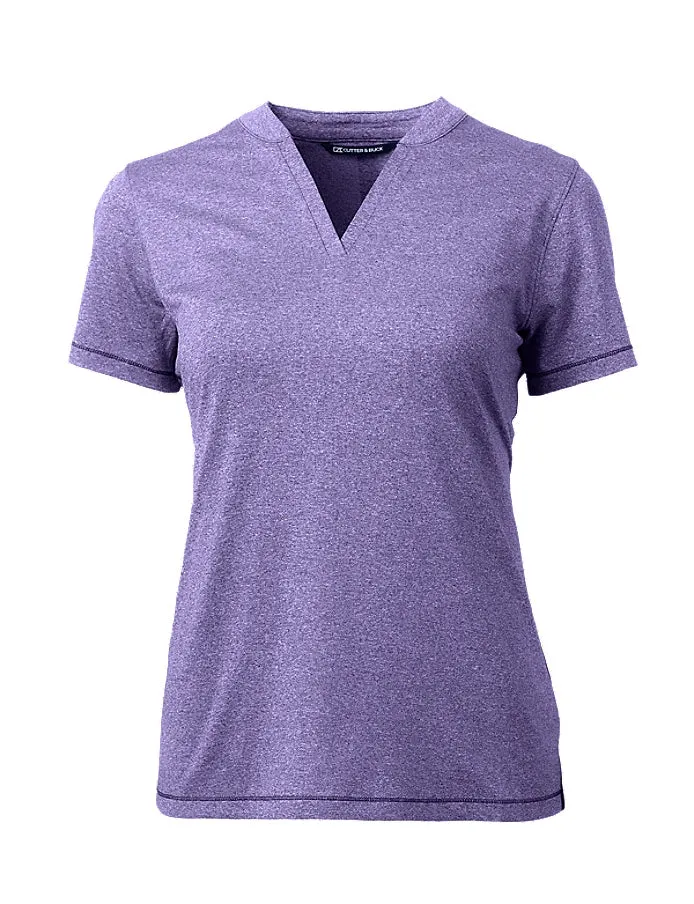Cutter & Buck Women's Forge Heathered Stretch  Blade Top