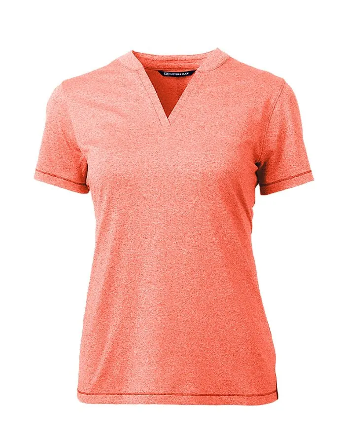 Cutter & Buck Women's Forge Heathered Stretch  Blade Top