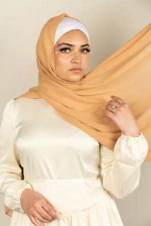 DULCHE DE LECHE Georgette Chiffon Scarf