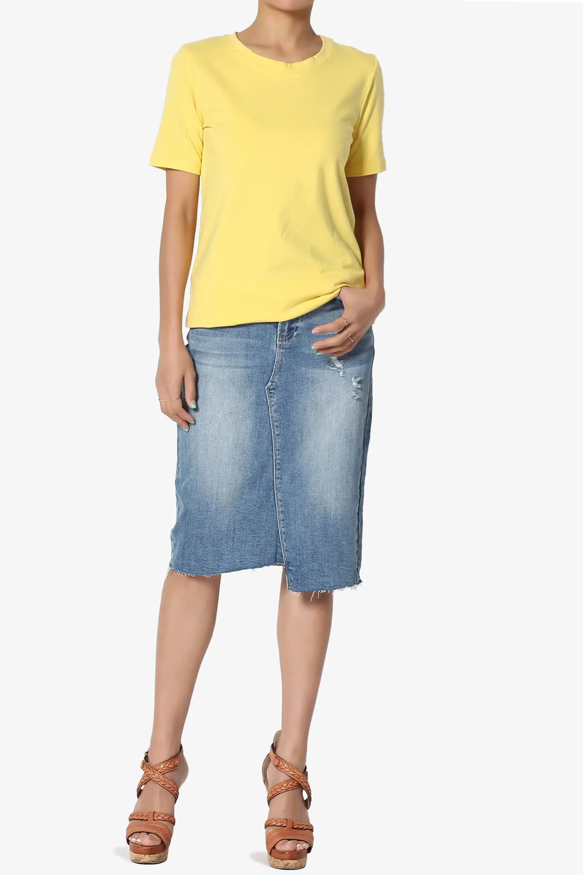 Elora Crew Neck Short Sleeve T-Shirt MORE COLORS