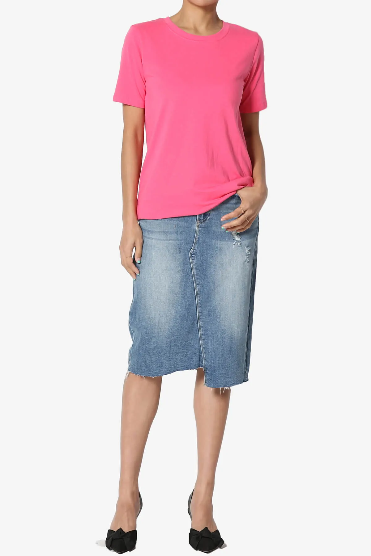 Elora Crew Neck Short Sleeve T-Shirt MORE COLORS