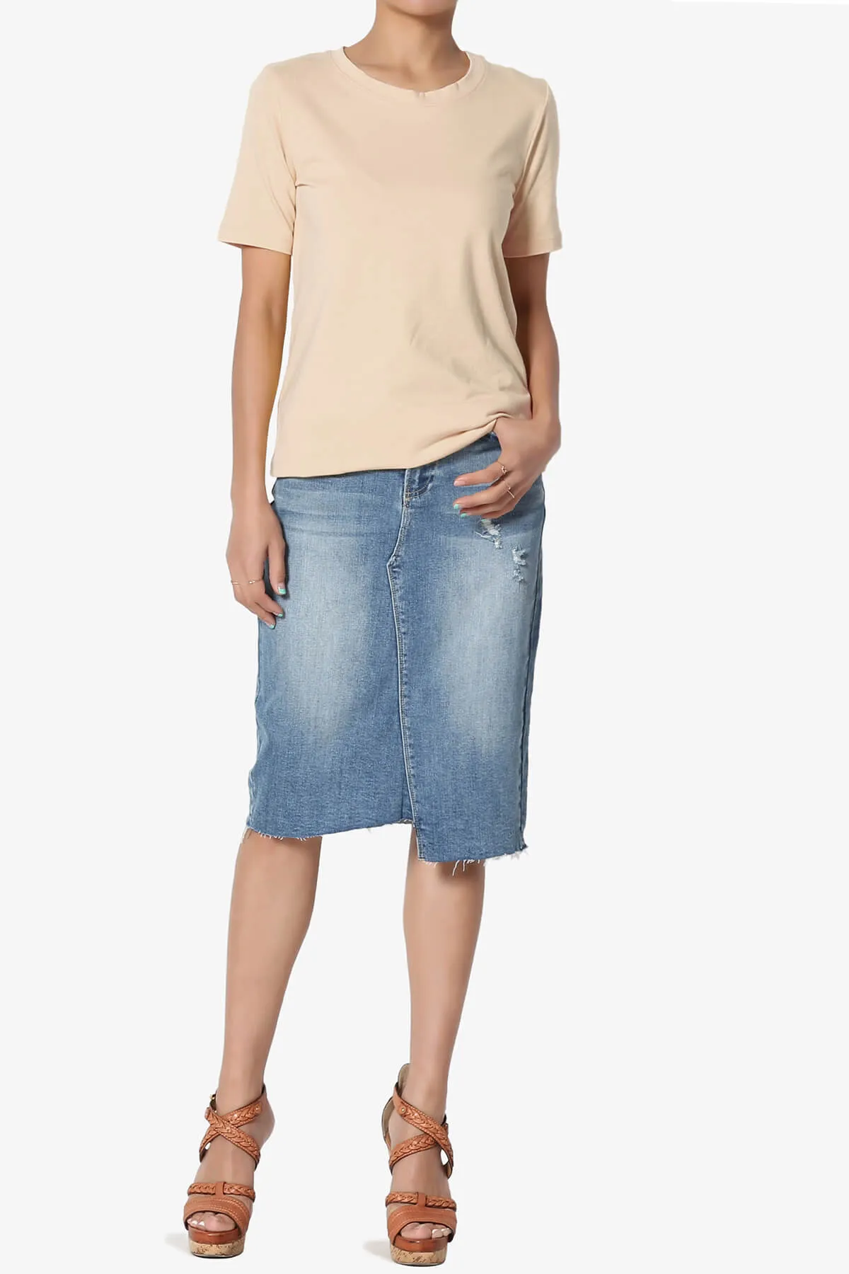 Elora Crew Neck Short Sleeve T-Shirt MORE COLORS
