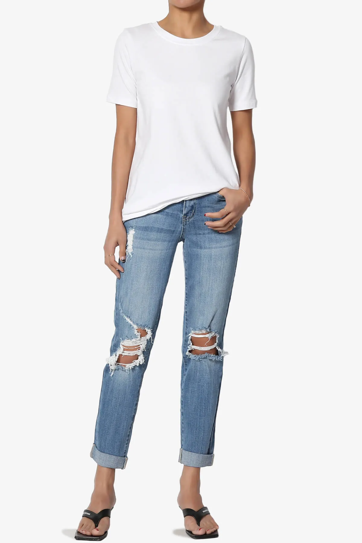 Elora Crew Neck Short Sleeve T-Shirt MORE COLORS