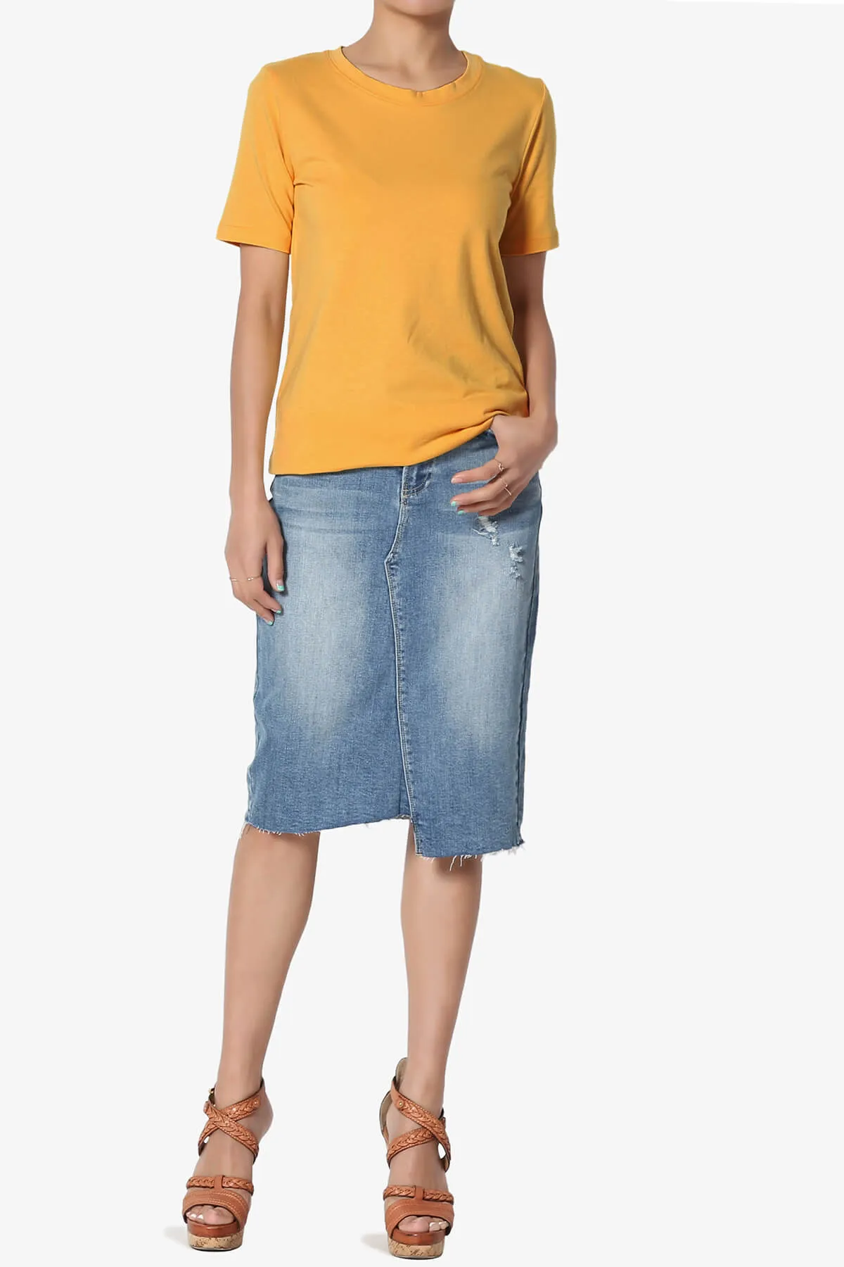 Elora Crew Neck Short Sleeve T-Shirt MORE COLORS