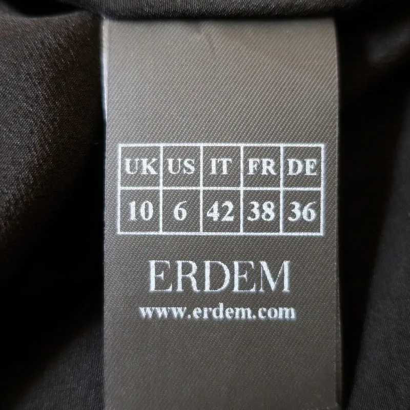 Erdem Sleeveless Midi Dress Maelee Floral Jacquard Size US 6