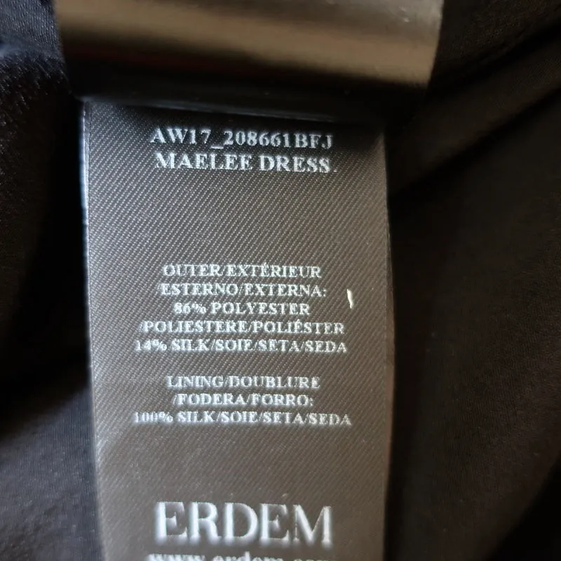 Erdem Sleeveless Midi Dress Maelee Floral Jacquard Size US 6