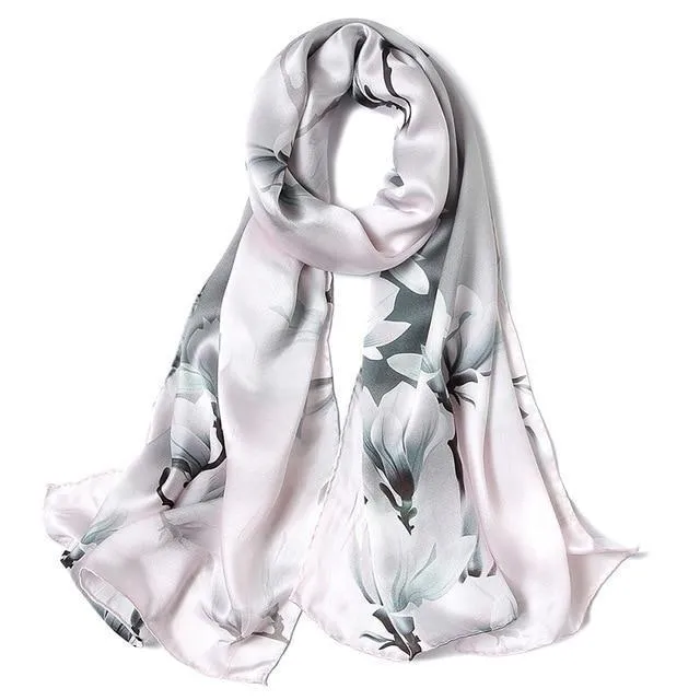 Extra Long Pure Silk Scarf for Women