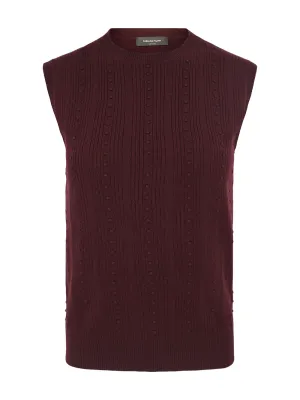 Fabiana Filippi Sweater in Bordeaux