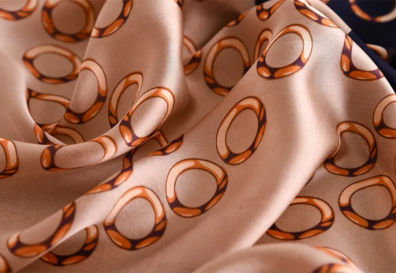 Fashion Contrast Long Silk Scarf Shawl Wrap for Women Ladies Girls 90x180