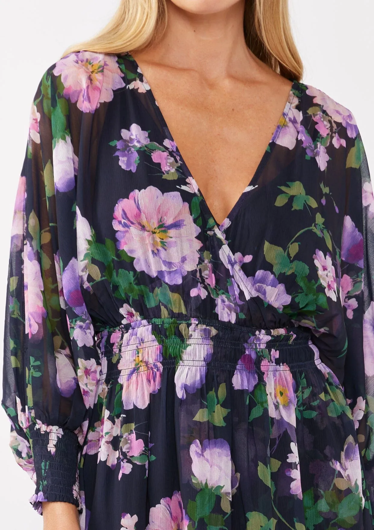 Flourish in Florals Midi Dress