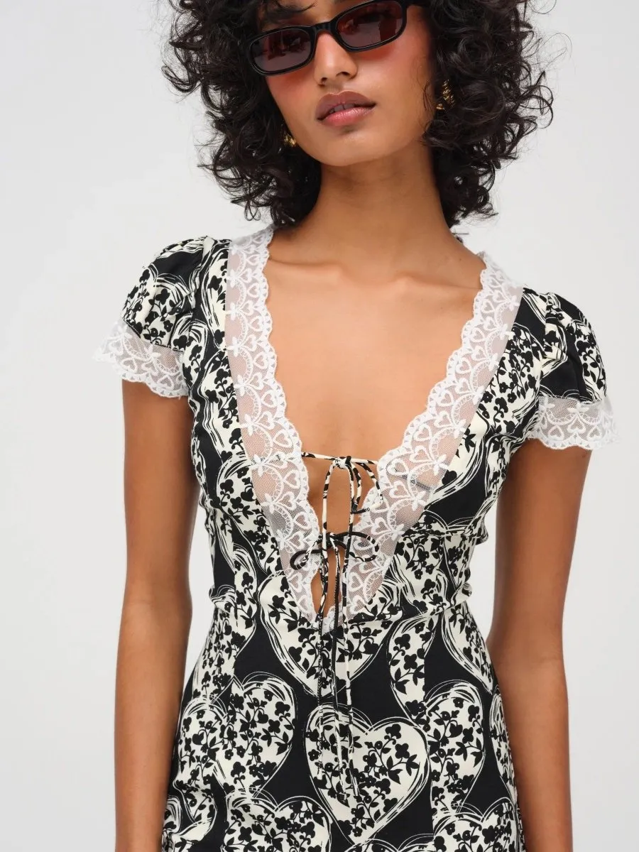 For Love & Lemon - Cross Your Heart Midi Dress