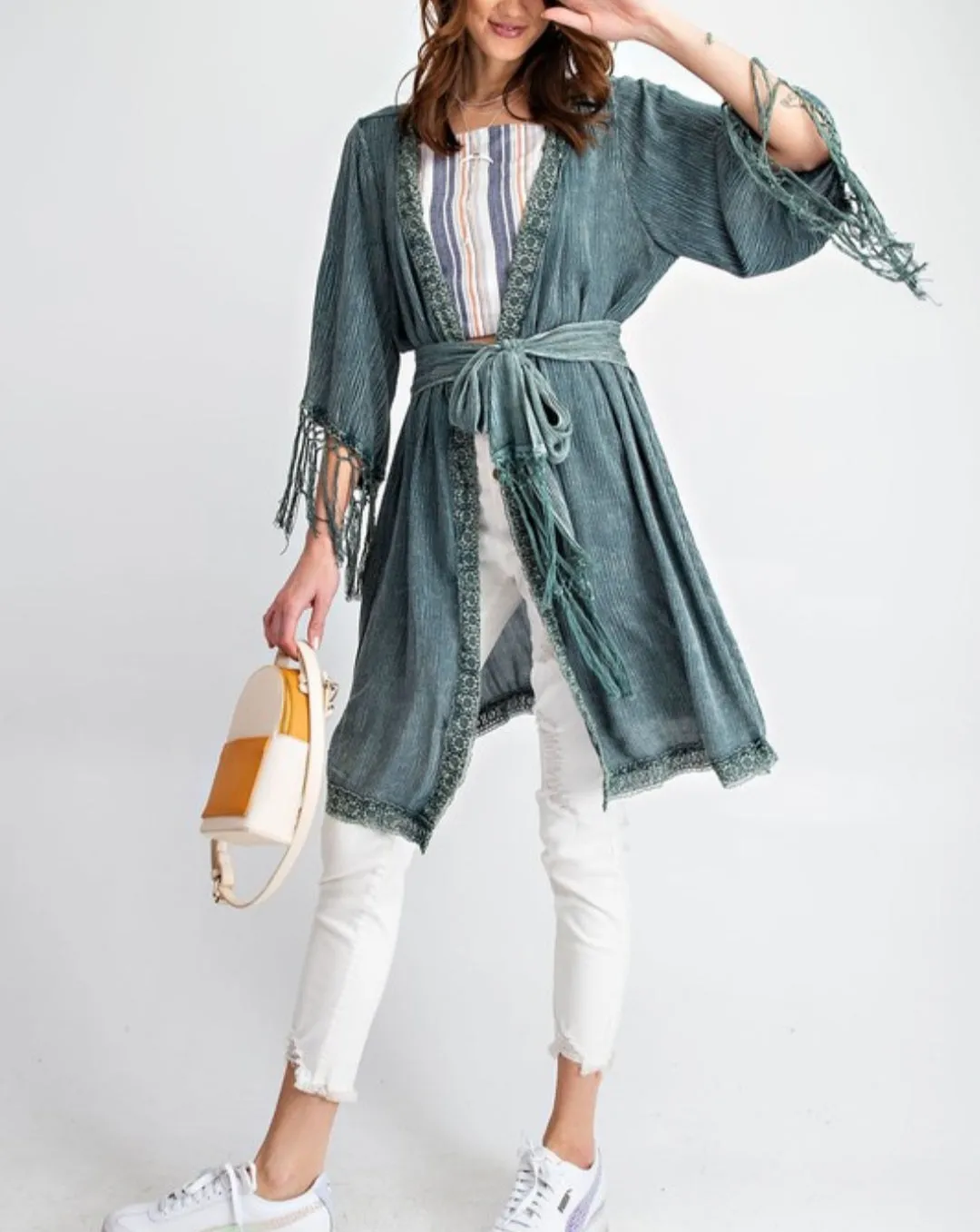 Fringe Kimono Cardigan