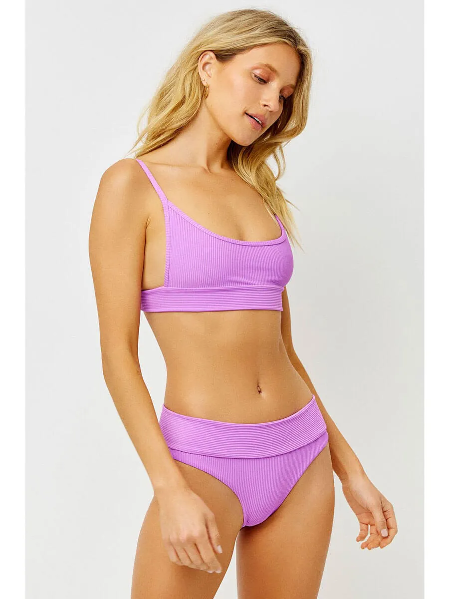 Gavin Ribbed Top In Passionfruit