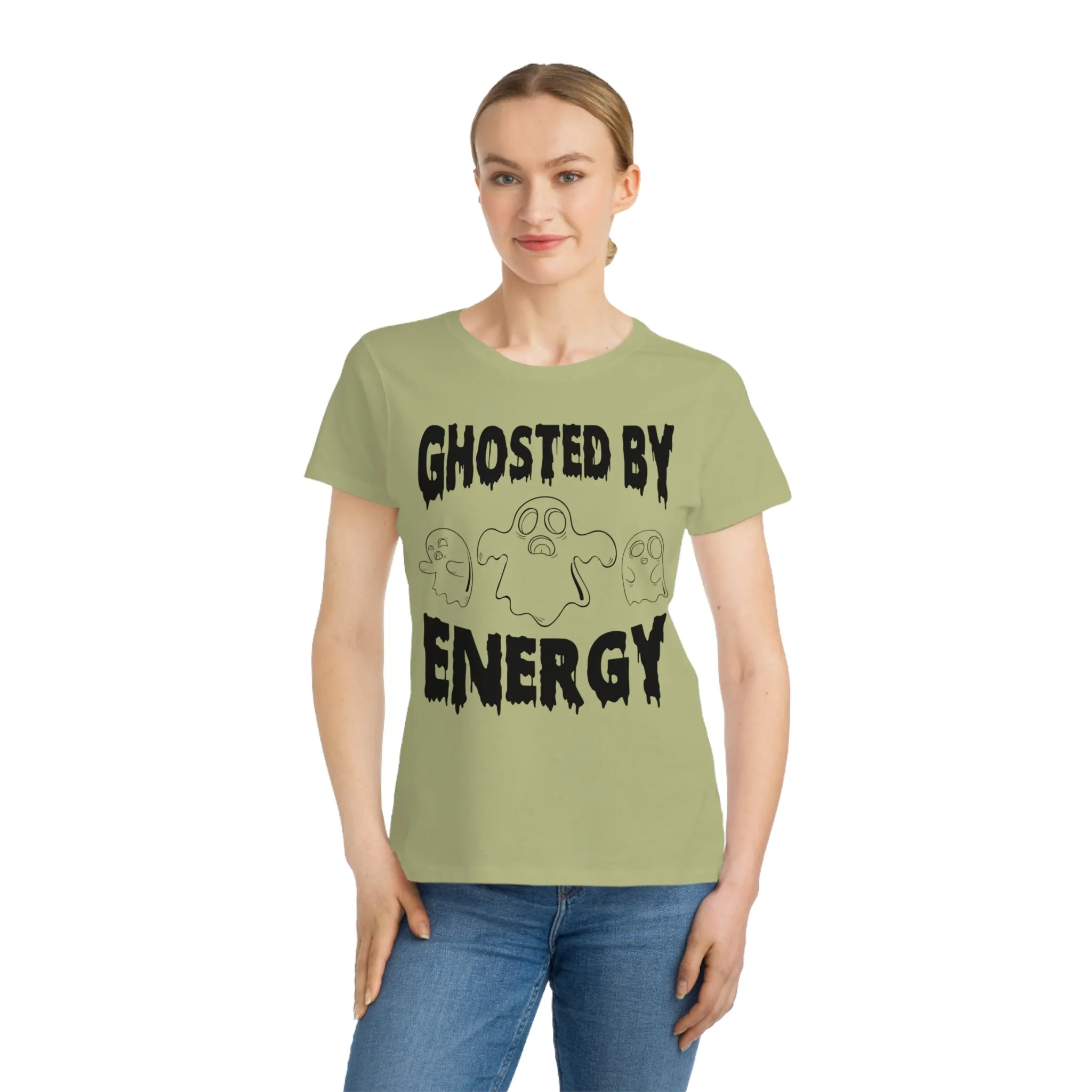 Ghosted by Energy with Spooky Ghosts, Organic Women's Classic T-Shirt, Printed